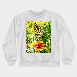 Yellow Butterfly Crewneck Sweatshirt